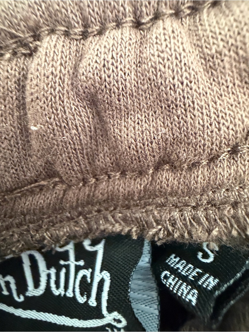 Von Dutch Brown teal rhinestone Hoodie and wide leg sweatpants set - Picture 9 of 10